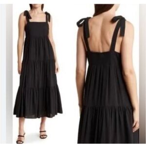 Madewell tie strap midi dress